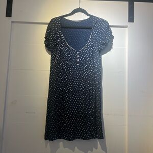 Brandy Melville Navy Floral Mini Dress